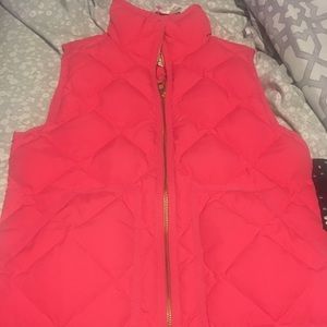 Jcrew pink vest xxs